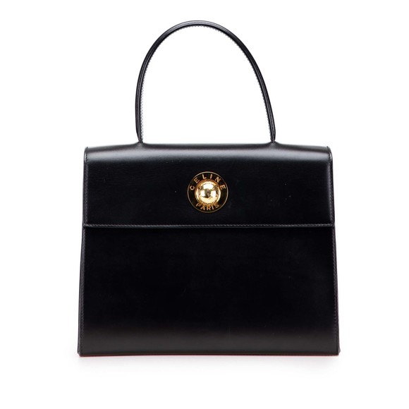 Celine Handbags - Pre-Loved Celine Leather Top Handle Bag